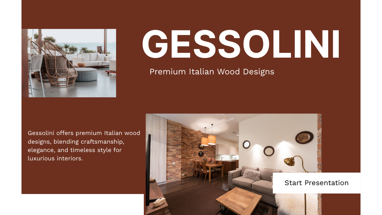 Gessolini: Premium Italian Wood Designs