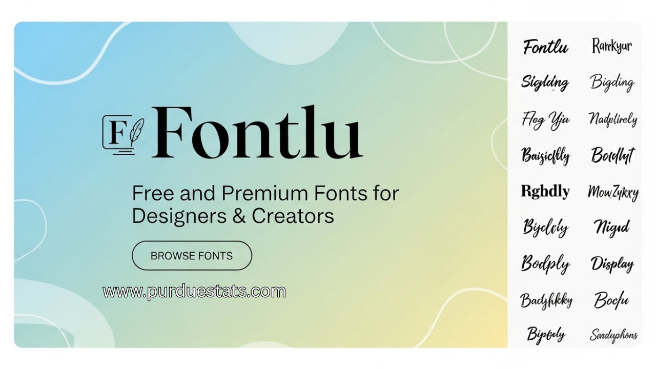 Fontlu: Free and Premium Fonts for Designers & Creators