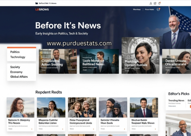 Before Its News – Early Insights on Politics, Tech & Society